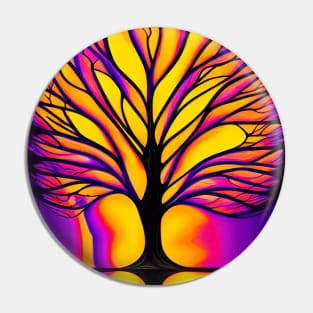 Bright Glow Tree of Life Pin