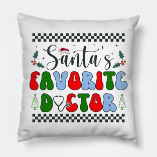 Santa's Favorite Doctor Pillow