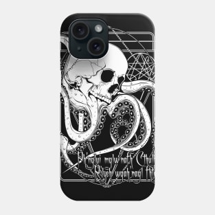 In his house at R'lyeh dead Cthulhu waits dreaming Phone Case