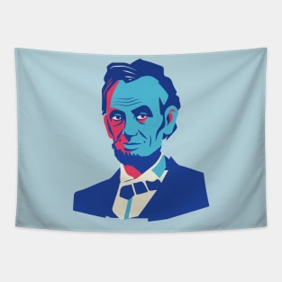 President Abraham Lincoln Pop Art Portrait Tapestry