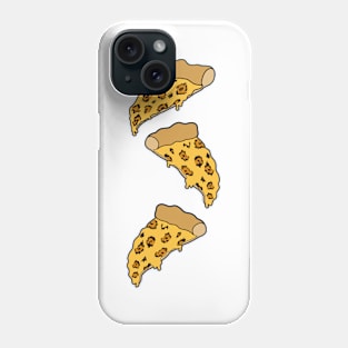 leopard print pizza grid Phone Case