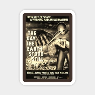 The Day The Earth Stood Still Sepia Magnet