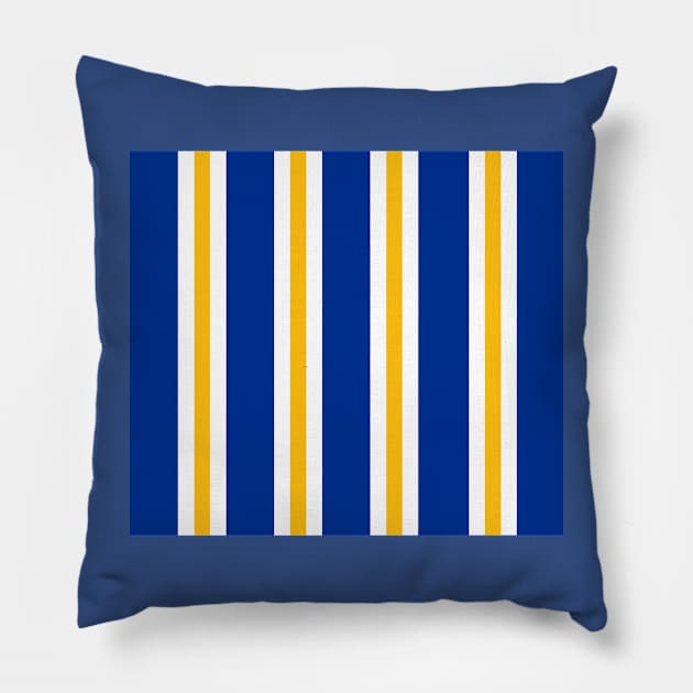 Leicester Stripes Pillow by Confusion101