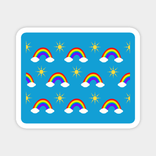 Rainbows and Sunshine Pattern Magnet