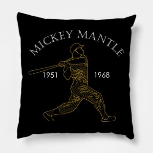 mickey mantle Pillow