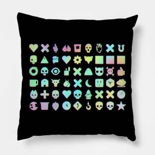 Love Death + Robots [Complete episodes icons and symbols] [hologram style] Pillow