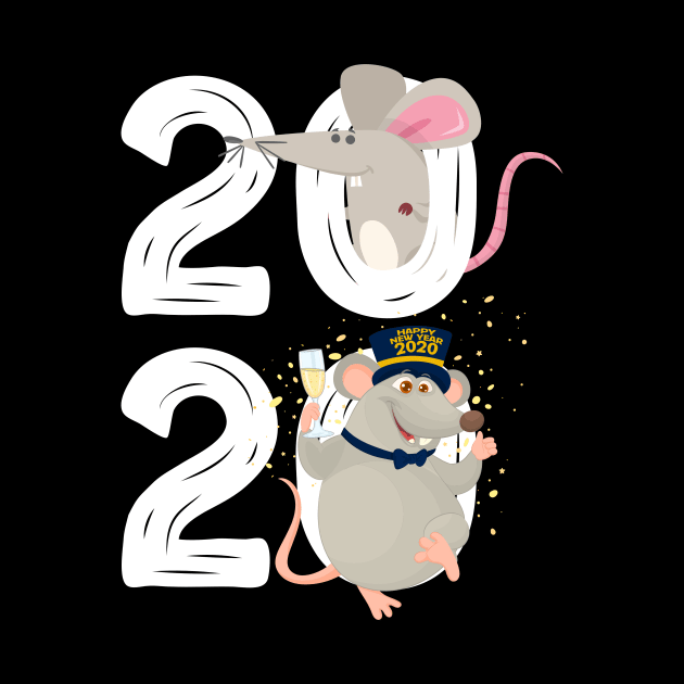 2020 Happy New Year of the Rat Horoscope Zodiac Sign Gift by peter2art