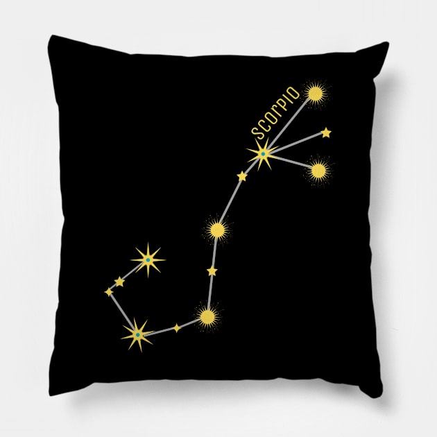 Scorpio is my sign Pillow by wanderingteez