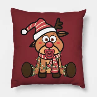 Baby Red Nosed Reindeer Pillow