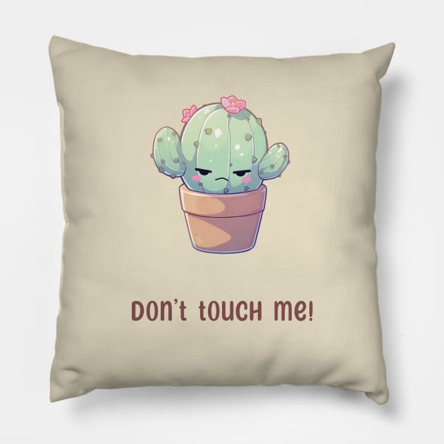 Kawaii Cactus Tantrum Pillow by snipcute