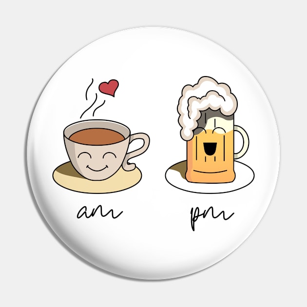 In the morning I love coffee and in the evening I love beer Pin by DaveLeonardo