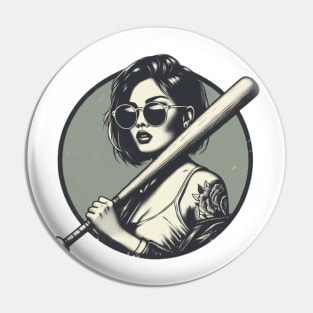 baseball badass girl Pin