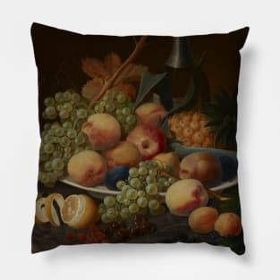 Still Life with Fruit by Severin Roesen Pillow