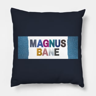 Glittery Magnus Bane Pillow