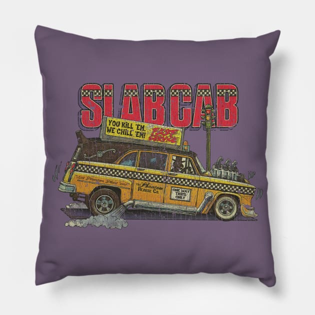 Weird Wheels Slab Cab 1980 Pillow by JCD666