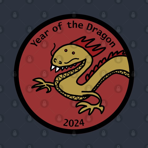 Year of the Dragon 2024 Portrait by ellenhenryart