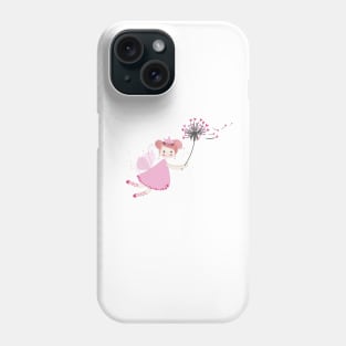 Cute fairytale with dandelion Phone Case