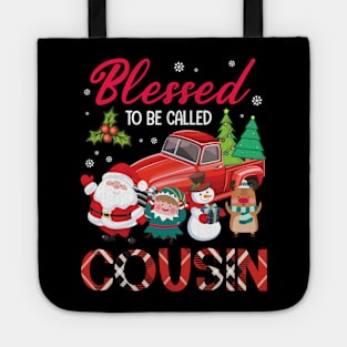 Blessed To Be Called Cousin Merry Christmas Xmas Noel Day Tote