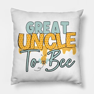 GREAT UNCLE TO BEE-Buzzing with Love: Newborn Bee Pun Gift Pillow