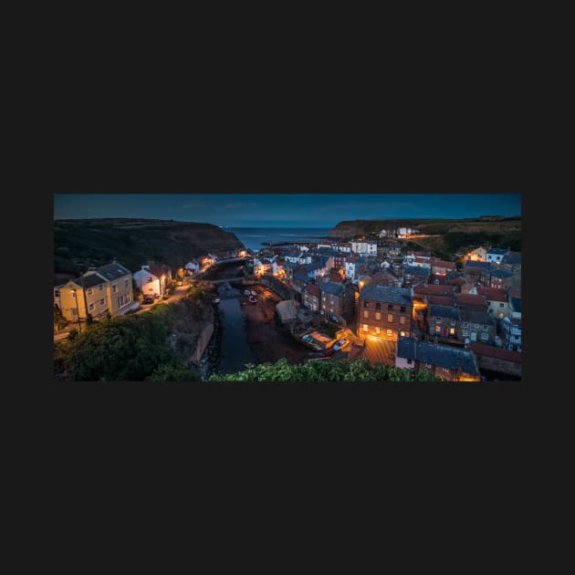 Staithes at Dusk, North Yorkshire by davehudspeth