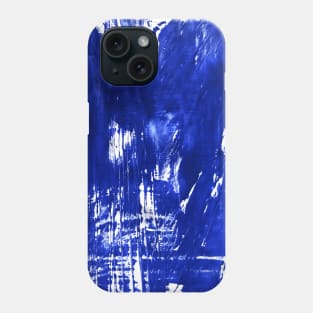 Simple abstract white-blue textured watercolor, trendy earthy tones, colors. Hand-painted texture, splashes, drops of paint, smears. Best for backgrounds, wallpapers, covers and packaging, wrapping. Phone Case