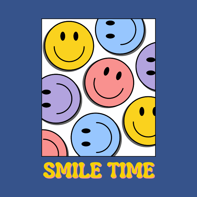 Smile Time Colorful Emoji by LThings