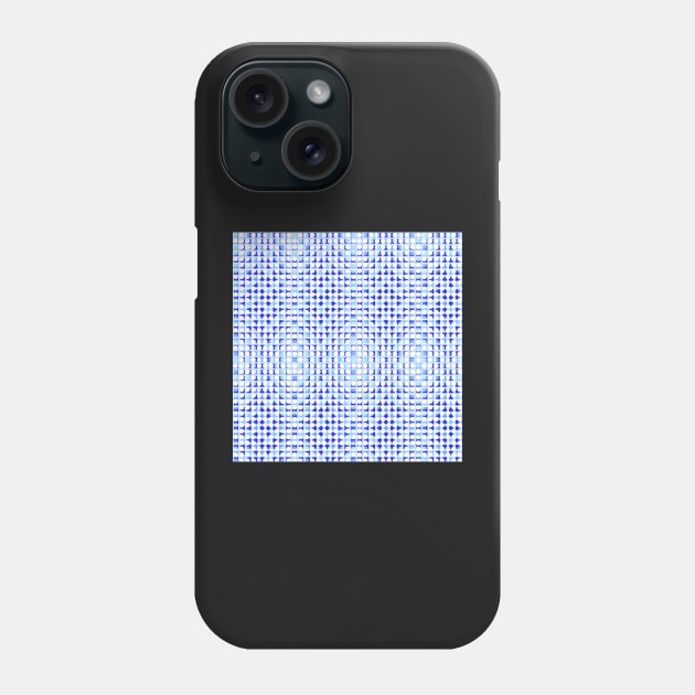 Blue dots geometric design Phone Case by KINKDesign