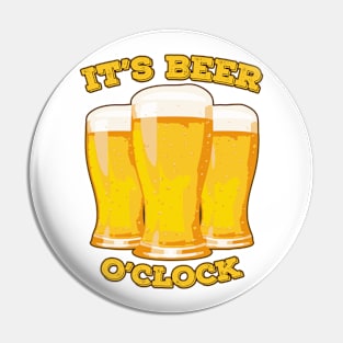 It's Beer o'Clock Pin