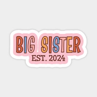 Big Sister Est 2024, Pregnancy Baby Announcement Magnet