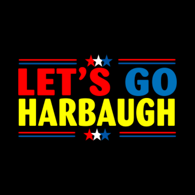 Let's Go Harbaugh American Flag by Kardio