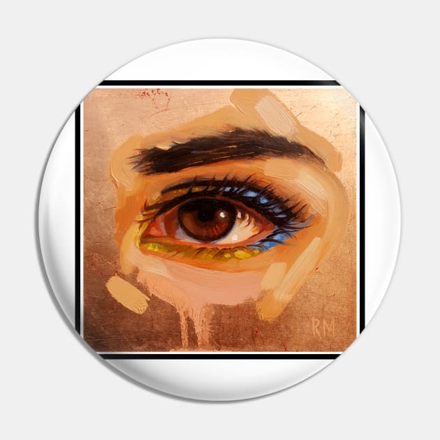 Copper Eye Pin by morse_illustration