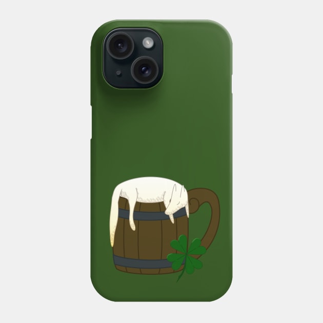 Beer Foam Puppy Phone Case by Snow Paw Treasures