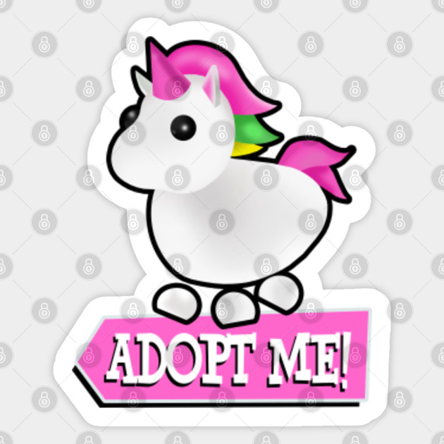 Adopt Me Roblox Unicorn Roblox Sticker Teepublic - roblox game adopt me unicorn