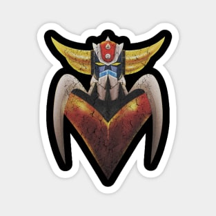 Grendizer The Ufo Robo Distressed Style Magnet