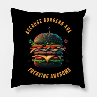 Burger Quotes For Burger Lovers And Junk Food Sayings Pillow