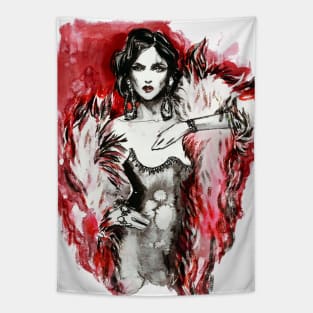 Red Furr Tapestry