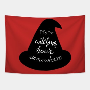 It’s the Witching Hour Somewhere Sabrina Quote Tapestry