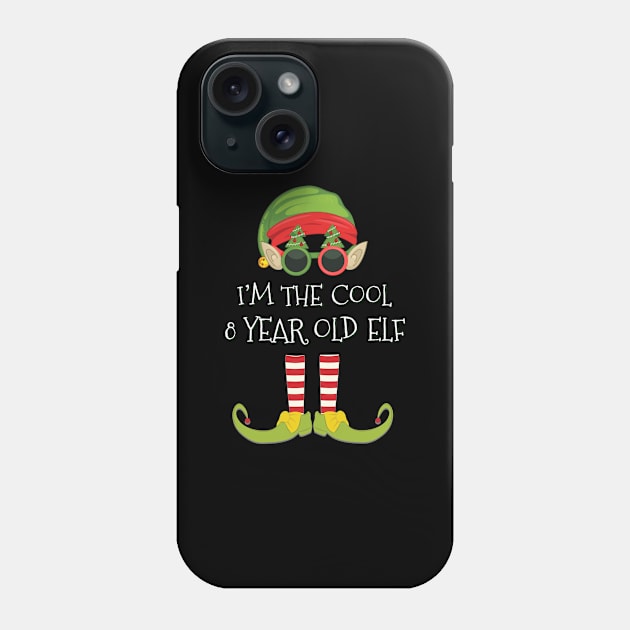 I'm The Cool 8 Year old Elf - 8 Year old 8th Birthday Gift idea For Birthday Christmas Phone Case by giftideas