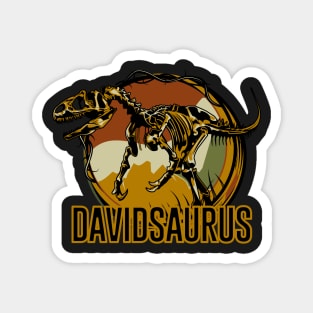 Davidsaurus David Dinosaur T-Rex Magnet