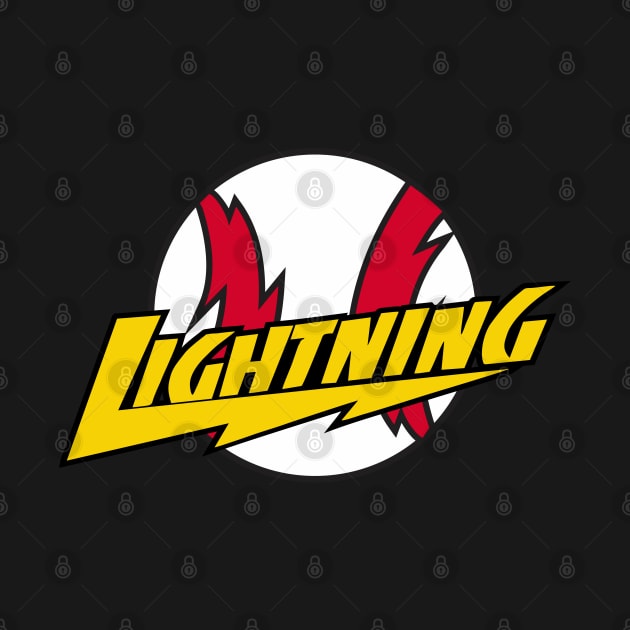 Lightning Baseball by DavesTees