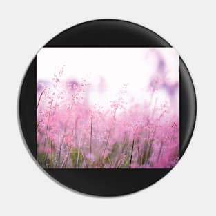 Pink summer field Pin