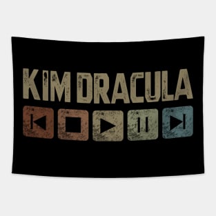 Kim Dracula Control Button Tapestry