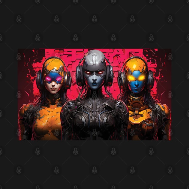 Cybernetic Trio by Gold Turtle Lina