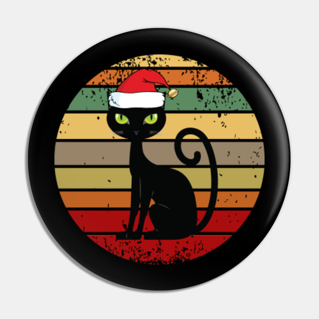 Vintage Black Cat Christmas Merry Christmas Cat Lovers Gift
