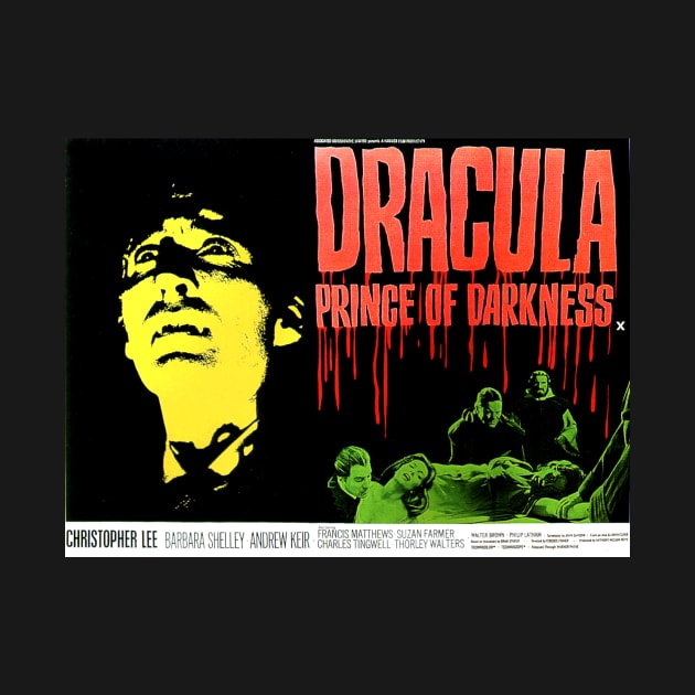 Classic Horror Lobby Card - Dracula Prince of Darkness by Starbase79