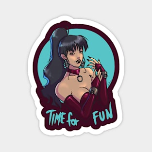Time for fun - white woman version Magnet