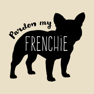 Pardon My Frenchie - Black French Bulldog Silhouette T-Shirt