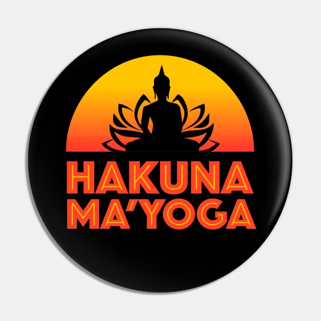 Hakuna Ma'Yoga Pin by Nirvanax Studio