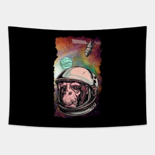 Smoking Space Monkey in Orion's Nebula Tapestry