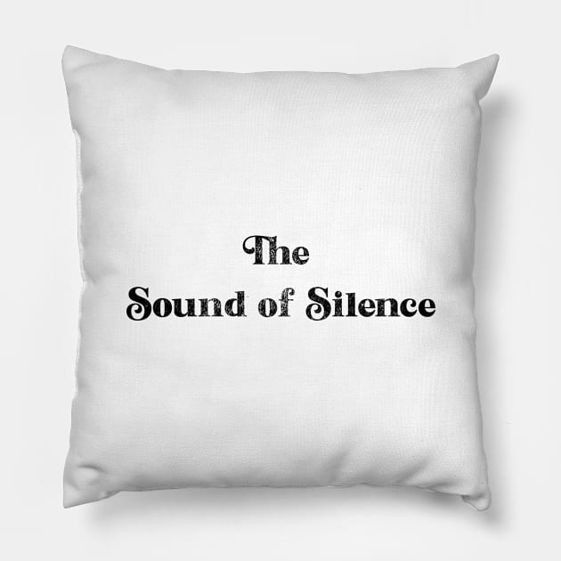 The Sound of Silence Pillow by MucisianArt